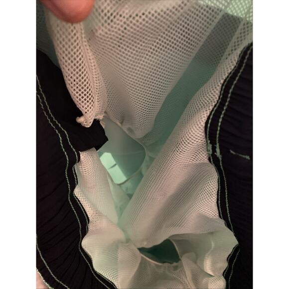 Men’s Nautica Swim Shorts Trunks With Mesh Lining Sailboats Draw String M Teal - Picture 4 of 5